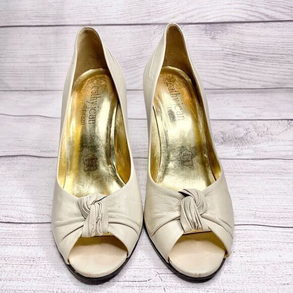 Cathy Jean Brazilian Leather Heels size 7‎ - Picture 2 of 6